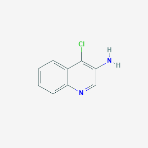 4-Chloroquinolin-3-amine chemical structure (CAS 58401-43-7)