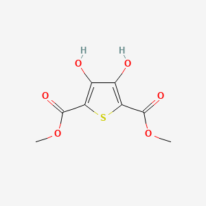 Dimethyl 3,4-dihydroxythiophene-2,5-dicarboxylate chemical structure (CAS 58416-04-9)