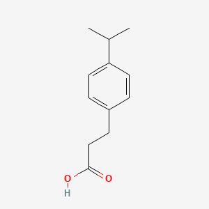 3-(4-Isopropylphenyl)propanoic acid chemical structure (CAS 58420-21-6)