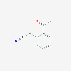 2-(2-Acetylphenyl)acetonitrile chemical structure (CAS 58422-85-8)