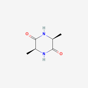(3S,6S)-3,6-Dimethylpiperazine-2,5-dione chemical structure (CAS 5845-61-4)