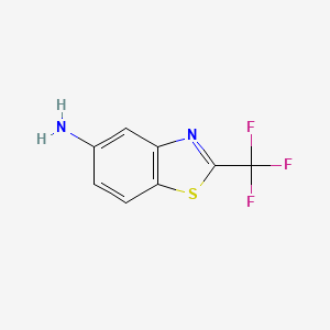 2-(Trifluoromethyl)benzo[d]thiazol-5-amine chemical structure (CAS 58460-24-5)
