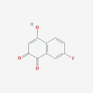 7-Fluoro-2-hydroxynaphthalene-1,4-dione chemical structure (CAS 58472-36-9)