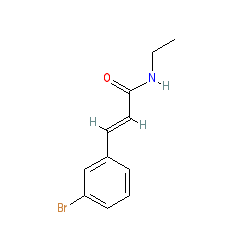 (E)-3-(3-Bromophenyl)-N-ethylacrylamide chemical structure (CAS 58473-74-8)