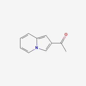 1-(Indolizin-2-yl)ethanone chemical structure (CAS 58475-97-1)
