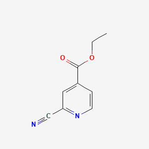 Ethyl 2-cyanoisonicotinate chemical structure (CAS 58481-14-4)