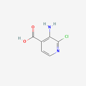 3-Amino-2-chloroisonicotinic acid chemical structure (CAS 58483-94-6)