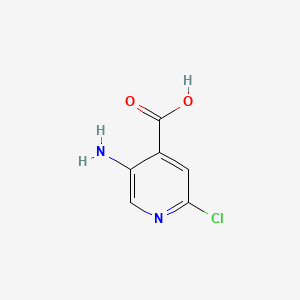 5-Amino-2-chloropyridine-4-carboxylic acid chemical structure (CAS 58483-95-7)