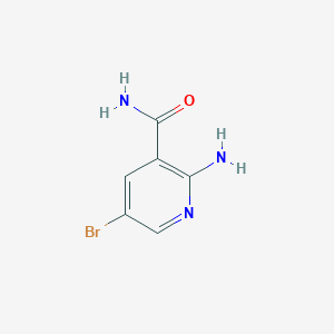 2-Amino-5-bromonicotinamide chemical structure (CAS 58483-98-0)