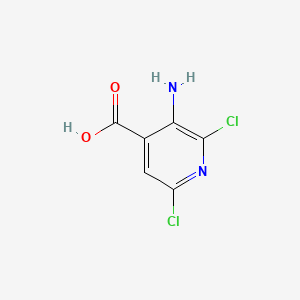 3-Amino-2,6-dichloroisonicotinic acid chemical structure (CAS 58484-01-8)