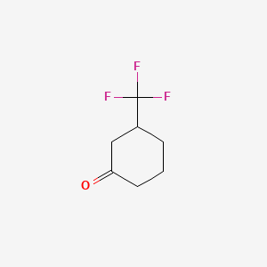 3-(Trifluoromethyl)cyclohexanone chemical structure (CAS 585-36-4)