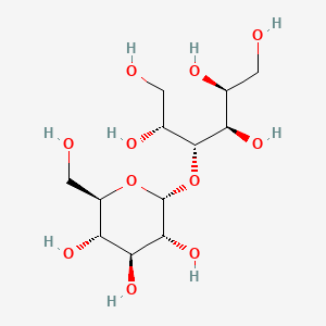 (2S,3R,4R,5R)-4-(((2R,3R,4S,5S,6R)-3,4,5-Trihydroxy-6-(hydroxymethyl)tetrahydro-2H-pyran-2-yl)oxy)hexane-1,2,3,5,6-pentaol chemical structure (CAS 585-88-6)