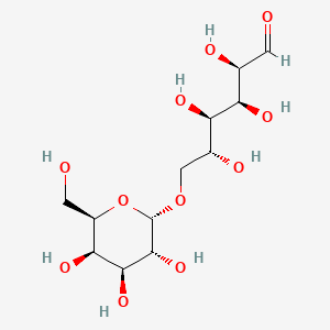 (2R,3S,4R,5R)-2,3,4,5-Tetrahydroxy-6-(((2S,3R,4S,5R,6R)-3,4,5-trihydroxy-6-(hydroxymethyl)tetrahydro-2H-pyran-2-yl)oxy)hexanal chemical structure (CAS 585-99-9)