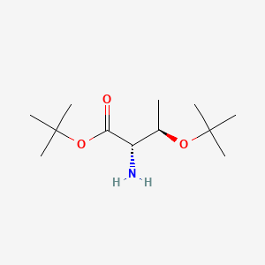 (2S,3R)-tert-Butyl 2-amino-3-(tert-butoxy)butanoate chemical structure (CAS 5854-78-4)