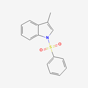 3-Methyl-1-(phenylsulfonyl)-1H-indole chemical structure (CAS 58550-84-8)