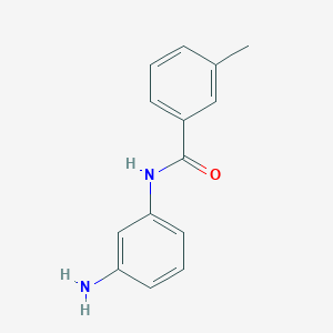 N-(3-Aminophenyl)-3-methylbenzamide chemical structure (CAS 585517-66-4)