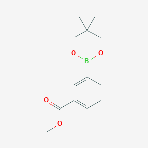 Methyl 3-(5,5-dimethyl-1,3,2-dioxaborinan-2-yl)benzoate chemical structure (CAS 585524-77-2)