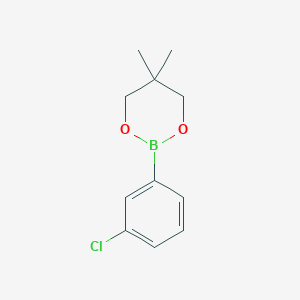 2-(3-Chlorophenyl)-5,5-dimethyl-1,3,2-dioxaborinane chemical structure (CAS 585524-80-7)