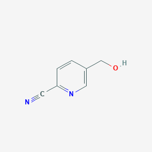 5-(Hydroxymethyl)picolinonitrile chemical structure (CAS 58553-48-3)