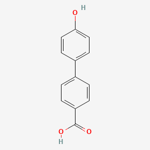 4'-Hydroxy-[1,1'-biphenyl]-4-carboxylic acid chemical structure (CAS 58574-03-1)