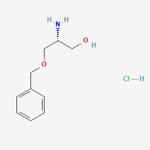 (R)-2-Amino-3-(benzyloxy)propan-1-ol hydrochloride chemical structure (CAS 58577-95-0)