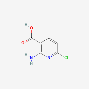 2-Amino-6-chloronicotinic acid chemical structure (CAS 58584-92-2)