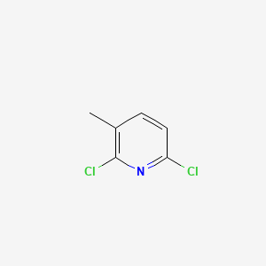 2,6-Dichloro-3-methylpyridine chemical structure (CAS 58584-94-4)