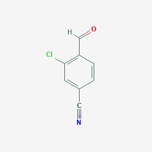 3-Chloro-4-formylbenzonitrile chemical structure (CAS 58588-64-0)