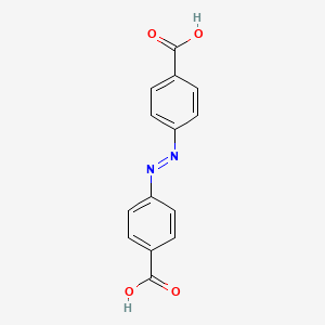 4,4'-(Diazene-1,2-diyl)dibenzoic acid chemical structure (CAS 586-91-4)