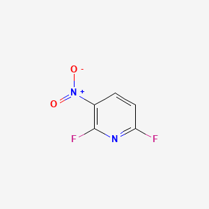 2,6-Difluoro-3-nitropyridine chemical structure (CAS 58602-02-1)