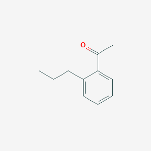 1-(2-Propylphenyl)ethan-1-one chemical structure (CAS 58632-83-0)