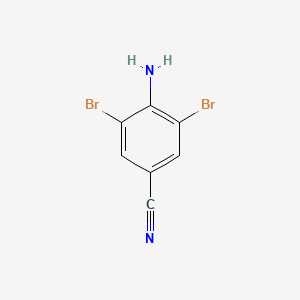 4-Amino-3,5-dibromobenzonitrile chemical structure (CAS 58633-04-8)