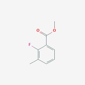Methyl 2-fluoro-3-methylbenzoate chemical structure (CAS 586374-04-1)