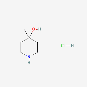 4-Methylpiperidin-4-ol hydrochloride chemical structure (CAS 586375-35-1)