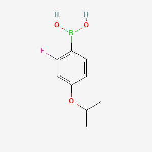 (2-Fluoro-4-isopropoxyphenyl)boronic acid chemical structure (CAS 586389-90-4)