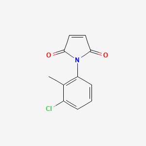 1-(3-Chloro-2-methylphenyl)-1H-pyrrole-2,5-dione chemical structure (CAS 58670-25-0)