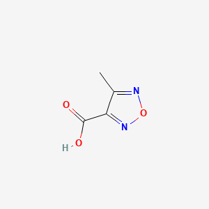4-Methyl-1,2,5-oxadiazole-3-carboxylic acid chemical structure (CAS 58677-34-2)