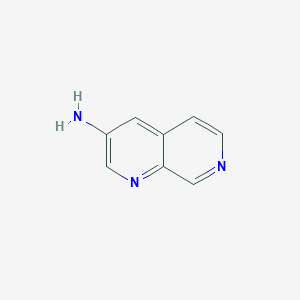 1,7-Naphthyridin-3-amine chemical structure (CAS 58680-42-5)
