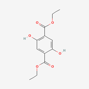 Diethyl 2,5-dihydroxyterephthalate chemical structure (CAS 5870-38-2)