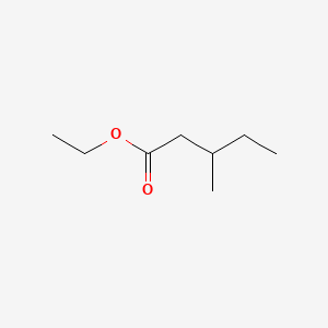 Ethyl 3-methylpentanoate chemical structure (CAS 5870-68-8)