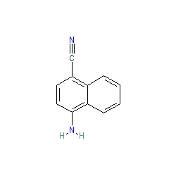 4-Amino-1-naphthonitrile chemical structure (CAS 58728-64-6)