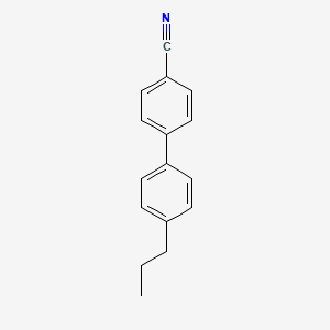 4'-Propyl-[1,1'-biphenyl]-4-carbonitrile chemical structure (CAS 58743-76-3)