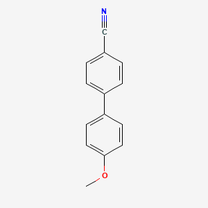 4'-Methoxy-[1,1'-biphenyl]-4-carbonitrile chemical structure (CAS 58743-77-4)