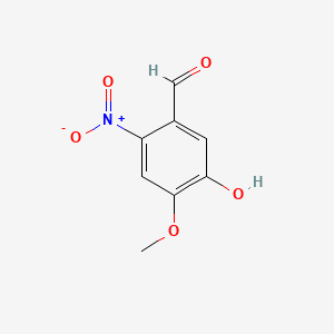 5-Hydroxy-4-methoxy-2-nitrobenzaldehyde chemical structure (CAS 58749-47-6)