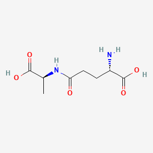 (S)-2-Amino-5-(((S)-1-carboxyethyl)amino)-5-oxopentanoic acid chemical structure (CAS 5875-41-2)