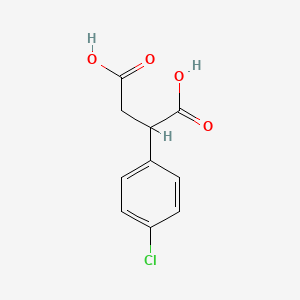 2-(4-Chlorophenyl)succinic acid chemical structure (CAS 58755-91-2)