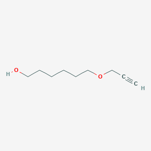 6-(Prop-2-yn-1-yloxy)hexan-1-ol chemical structure (CAS 58757-86-1)