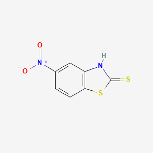 5-Nitrobenzothiazole-2-thiol chemical structure (CAS 58759-63-0)