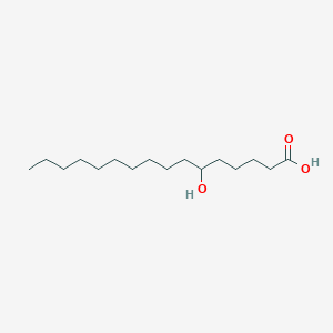6-Hydroxyhexadecanoic acid chemical structure (CAS 58763-57-8)