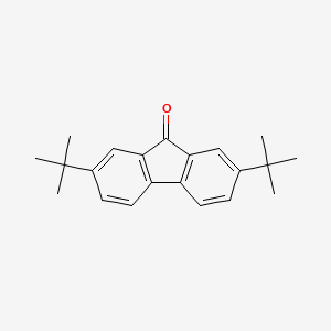 2,7-Di-tert-butyl-9H-fluoren-9-one chemical structure (CAS 58775-13-6)
